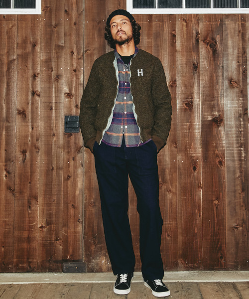 HYSTERIC GLAMOUR（ヒステリックグラマー）の「長袖オープンカラーSH（シャツ/ブラウス・メンズ・レッド系その他/ネイビー/ブラック系その他・SMALL/MEDIUM/LARGE）」の7枚目の写真