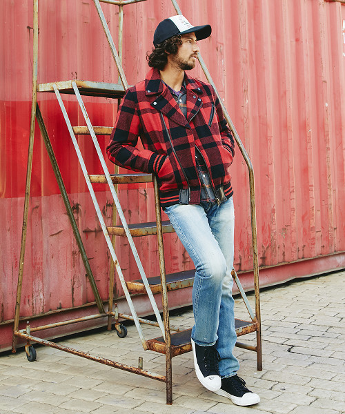 HYSTERIC GLAMOUR（ヒステリックグラマー）の「長袖オープンカラーSH（シャツ/ブラウス・メンズ・レッド系その他/ネイビー/ブラック系その他・SMALL/MEDIUM/LARGE）」の5枚目の写真