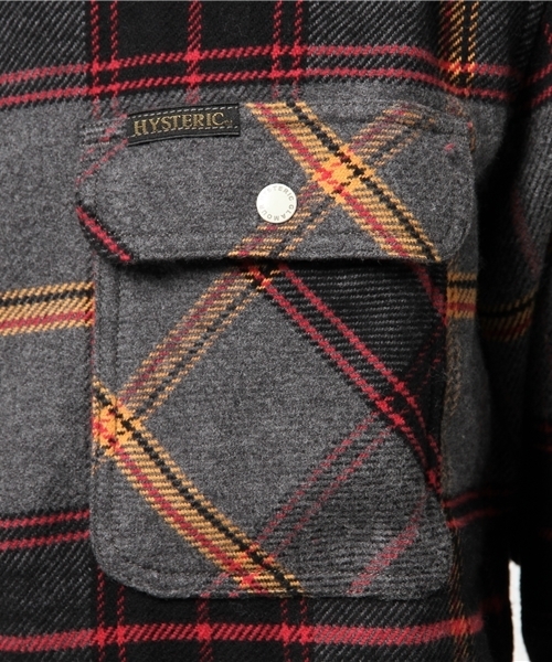 HYSTERIC GLAMOUR（ヒステリックグラマー）の「長袖オープンカラーSH（シャツ/ブラウス・メンズ・レッド系その他/ネイビー/ブラック系その他・SMALL/MEDIUM/LARGE）」の12枚目の写真