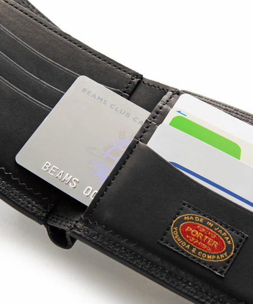 良好✨PORTERウォレット LUMBER レザー ブラック PORTER（ポーター）の「PORTER LUMBER WALLET <B印 YOSHIDA