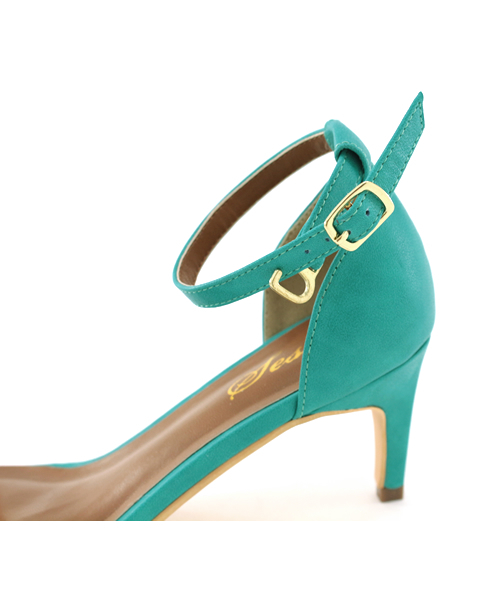 SESTO（セスト）の「美脚アンクルストラップサンダル（サンダル・レディース・ブラック/グレイッシュベージュ/グリーン/ベージュ/オレンジ/パイソン/シルバー/ピンク/ホワイト/イエロー・23.5cm/22.0cm/23.0cm/25.5cm/24.0cm/24.5cm/22.5cm）」の21枚目の写真