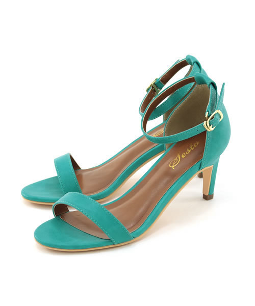 SESTO（セスト）の「美脚アンクルストラップサンダル（サンダル・レディース・ブラック/グレイッシュベージュ/グリーン/ベージュ/オレンジ/パイソン/シルバー/ピンク/ホワイト/イエロー・23.5cm/22.0cm/23.0cm/25.5cm/24.0cm/24.5cm/22.5cm）」の15枚目の写真