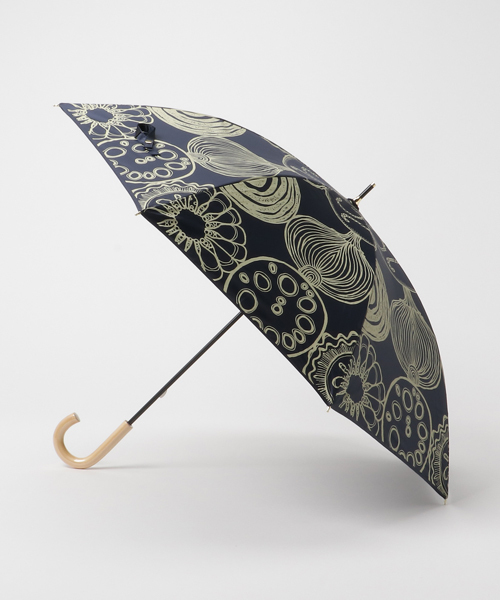 MERLOT（メルロー）の「お！野菜柄　晴雨兼用傘000-2742（長傘・レディース・ピンク/ブラック/ベージュ/ネイビー・FREE）」の10枚目の写真