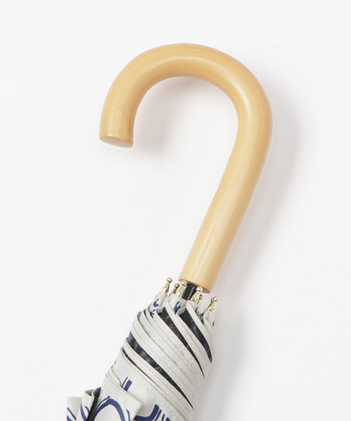 MERLOT（メルロー）の「お！野菜柄　晴雨兼用傘000-2742（長傘・レディース・ピンク/ブラック/ベージュ/ネイビー・FREE）」の6枚目の写真