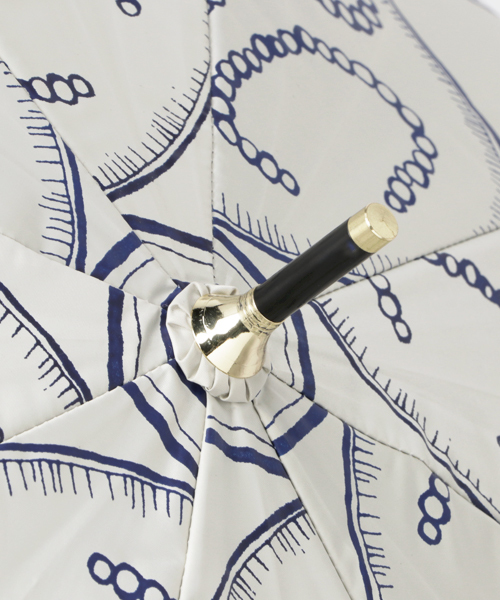 MERLOT（メルロー）の「お！野菜柄　晴雨兼用傘000-2742（長傘・レディース・ピンク/ブラック/ベージュ/ネイビー・FREE）」の12枚目の写真