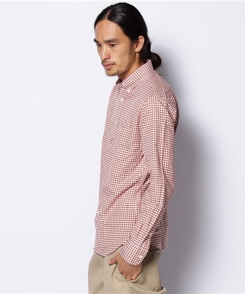 BEAUTY&YOUTH UNITED ARROWS(ビューティーアンドユースユナイテッドアローズ)の「BY オックスフォード ギンガムチェック BD §◆(シャツ/ブラウス・メンズ・オレンジ/ブラック/ロイヤルブルー/オレンジ系その他・SMALL/MEDIUM/LARGE/X-LARGE)」の5枚目の写真