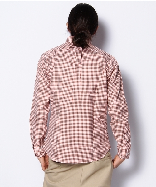 BEAUTY&YOUTH UNITED ARROWS(ビューティーアンドユースユナイテッドアローズ)の「BY オックスフォード ギンガムチェック BD §◆(シャツ/ブラウス・メンズ・オレンジ/ブラック/ロイヤルブルー/オレンジ系その他・SMALL/MEDIUM/LARGE/X-LARGE)」の6枚目の写真