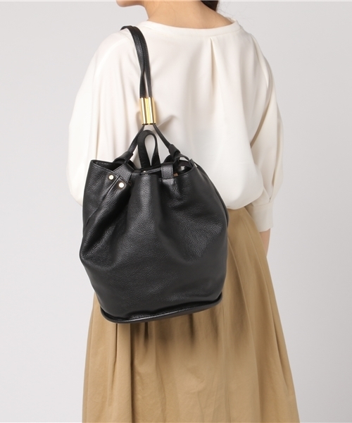 REGALO（レガロ）の「【REGALO】グラム2WAYボンサック（ショルダーバッグ・レディース・ブラック/キャメル・FREE）」の8枚目の写真