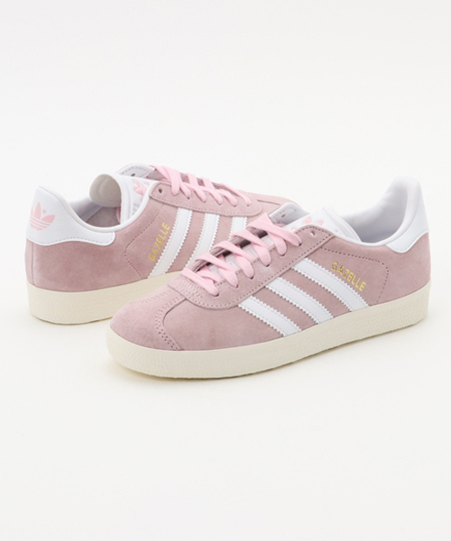 adidas（アディダス）の「オリジナルス ガゼル [GAZELLE W]（スニーカー・レディース・ネイビー/ピンク・22.0cm/22.5cm/23.0cm/24.5cm/25.5cm/24.0cm/23.5cm/25.0cm）」の2枚目の写真