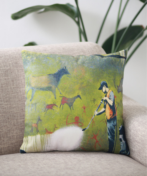 セール】バンクシーアート クッションカバー（クッション/クッション