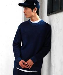 green label relaxing | CM ウォッシュドW クルーネック ニット ◆(ニット/セーター)