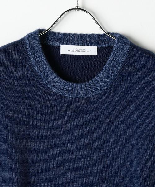 green label relaxing（グリーンレーベルリラクシング）の「CM ウォッシュドW クルーネック ニット ◆（ニット/セーター・メンズ・ケリー/ネイビー/ピンク・X-LARGE/SMALL/MEDIUM/LARGE）」の15枚目の写真