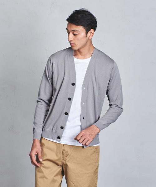 【新品未使用】ユナイテッドアローズ　ハイゲージ　カーディガン UNITED ARROWS（ユナイテッドアローズ）の「ハイゲージ カーディガン