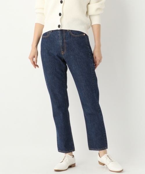 A part by（アパートバイ）の「デニムシガレットパンツ 777272 （デニムパンツ・レディース・ホワイト/ネイビー/ブルー・SMALL/MEDIUM/LARGE）」の10枚目の写真