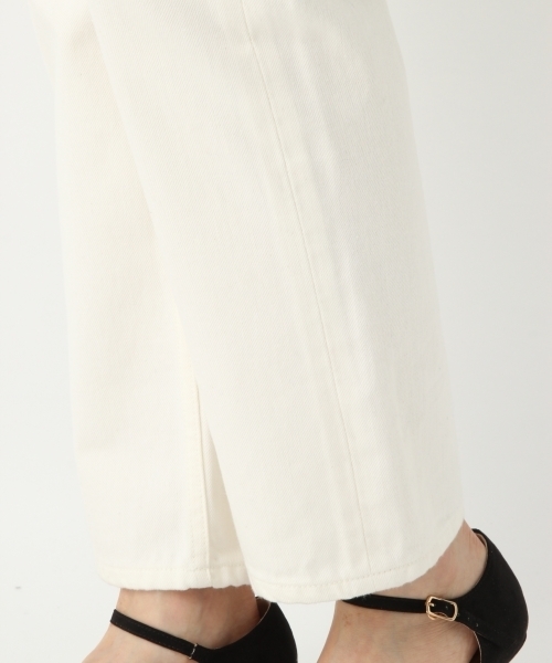 A part by（アパートバイ）の「デニムシガレットパンツ 777272 （デニムパンツ・レディース・ホワイト/ネイビー/ブルー・SMALL/MEDIUM/LARGE）」の9枚目の写真