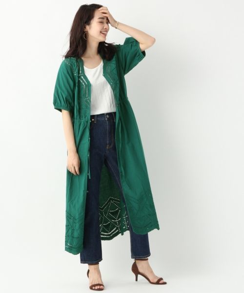 A part by（アパートバイ）の「デニムシガレットパンツ 777272 （デニムパンツ・レディース・ホワイト/ネイビー/ブルー・SMALL/MEDIUM/LARGE）」の18枚目の写真