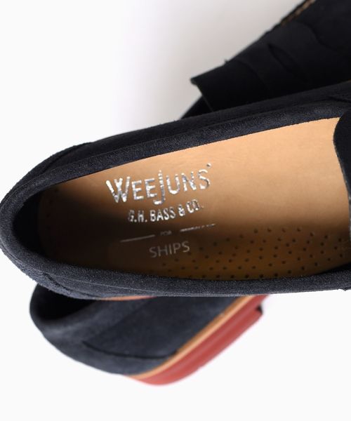 G.H.BASS(ジーエイチバス)の「G.H.BASS: 別注 ブリックソール スエード ローファー "LOGAN"(ローファー・メンズ・ベージュ/ネイビー・7/7.5/8/8.5/9/6.5)」の4枚目の写真