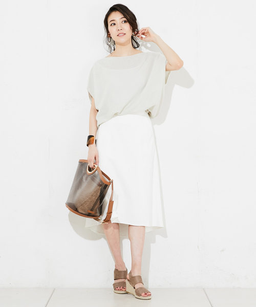 RIVE DROITE(リヴドロワ)の「ストローヤーンフレンチニット-(ニット/セーター・レディース・ネイビー/ライトブルー/マスタード/バイオレット・FREE)」の14枚目の写真