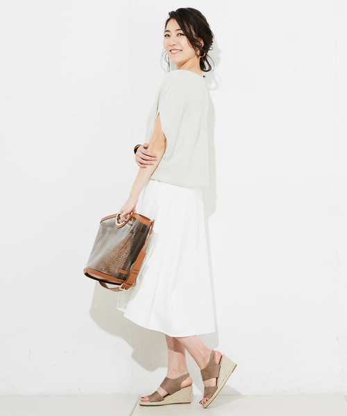 RIVE DROITE(リヴドロワ)の「ストローヤーンフレンチニット-(ニット/セーター・レディース・ネイビー/ライトブルー/マスタード/バイオレット・FREE)」の21枚目の写真