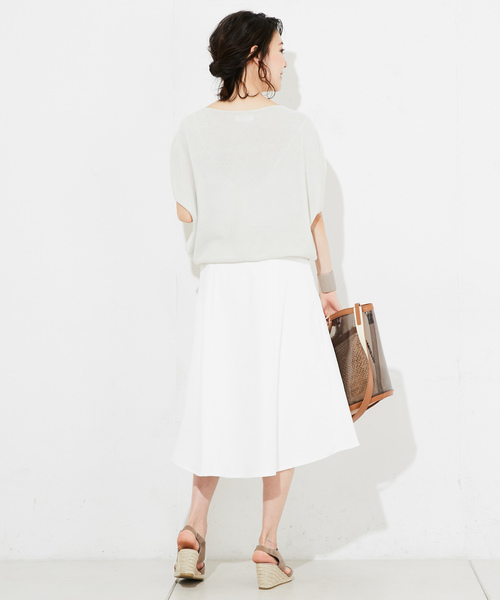 RIVE DROITE(リヴドロワ)の「ストローヤーンフレンチニット-(ニット/セーター・レディース・ネイビー/ライトブルー/マスタード/バイオレット・FREE)」の9枚目の写真