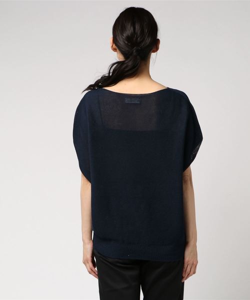 RIVE DROITE(リヴドロワ)の「ストローヤーンフレンチニット-(ニット/セーター・レディース・ネイビー/ライトブルー/マスタード/バイオレット・FREE)」の6枚目の写真