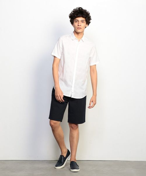ARMANI EXCHANGE(アルマーニエクスチェンジ)の「【AXアルマーニ エクスチェンジ】コットン半袖シャツ(シャツ/ブラウス・メンズ・ホワイト・MEDIUM/X-SMALL/SMALL/LARGE/X-LARGE)」の3枚目の写真