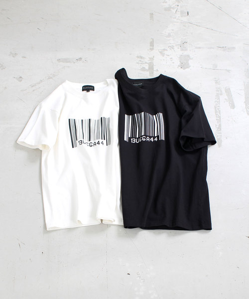 BUCCA 44(ブッカフォーティーフォー)の「【BUCCA 44】バーコードTシャツ(Tシャツ/カットソー・メンズ・ホワイト/ブラック・LARGE/MEDIUM/X-LARGE/XX-LARGE/XXX-LARGE)」の5枚目の写真