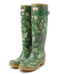HUNTER RHS コラボ　花柄 レイン ブーツ 希少 HUNTER ハンター RHS コラボ 花柄 レインブーツ 長靴 美品