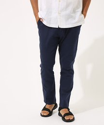 リネンレーヨンストレッチアンクルパンツ