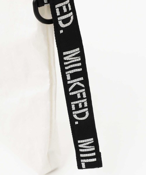 MILKFED.(ミルクフェド)の「LOGO TAPE SACOCHE(ショルダーバッグ・レディース・ホワイト/ブラック・ONE SIZE)」の6枚目の写真
