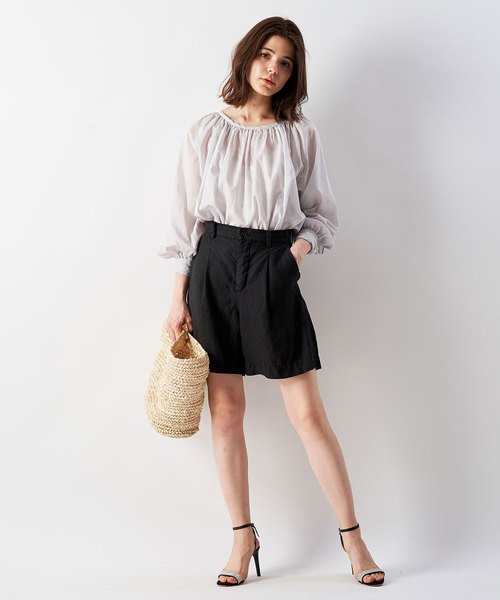 Whim Gazette（ウィムガゼット）の「ローンギャザーブラウス