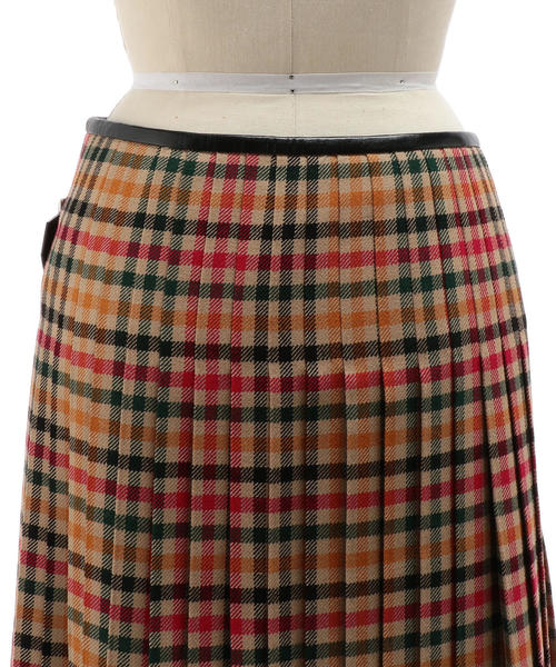 Drawer（ドゥロワー）の「Drawer チェックキルトスカート（スカート  