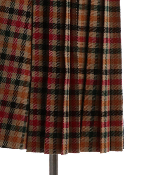Drawer（ドゥロワー）の「Drawer チェックキルトスカート（スカート  