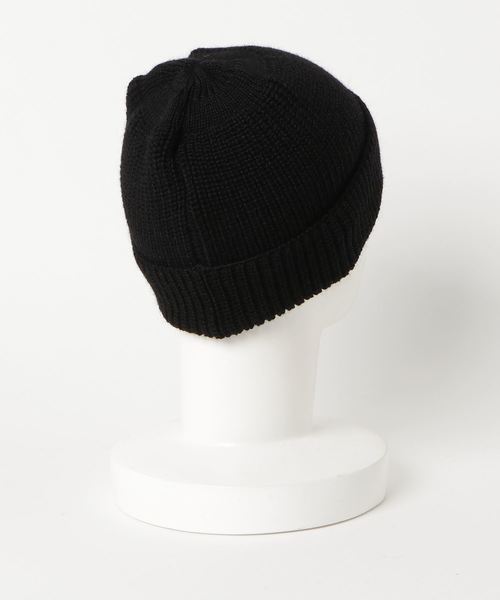 LEUCHTFEUER（ロイフトフォイヤー）の「LEUCHTFEUER:BORKUM KNIT CAP（ニットキャップ/ビーニー・メンズ・ライトグレー/ブラック/ブルー・ONE SIZE）」の4枚目の写真