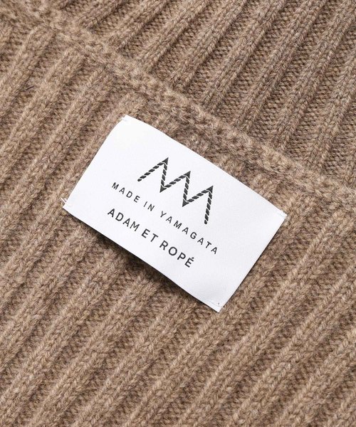 ADAM ET ROPE'（アダムエロペ）の「[山形ニット］バックリブオフタートルネックニット（ニット/セーター・メンズ・グレー/ベージュ/ネイビー・M/L）」の12枚目の写真