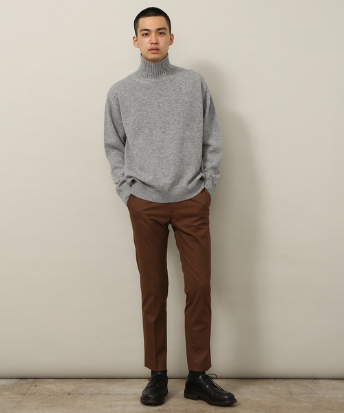 ADAM ET ROPE'（アダムエロペ）の「[山形ニット］バックリブオフタートルネックニット（ニット/セーター・メンズ・グレー/ベージュ/ネイビー・M/L）」の15枚目の写真