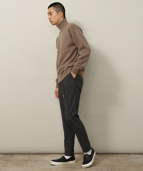 ADAM ET ROPE'（アダムエロペ）の「[山形ニット］バックリブオフタートルネックニット（ニット/セーター・メンズ・グレー/ベージュ/ネイビー・M/L）」の16枚目の写真