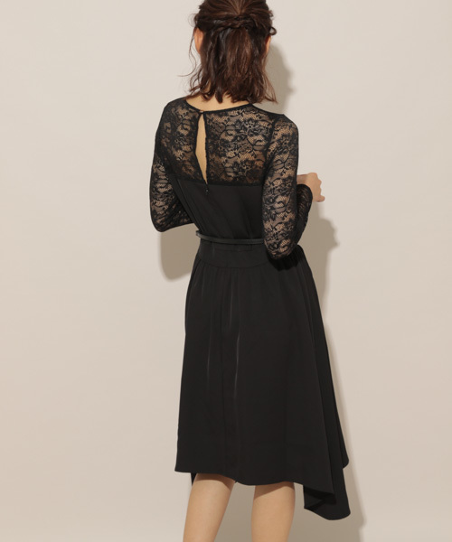 apres jour（アプレジュール）の「【PARTY】レース切り替えワンピース【ZOZOTOWN限定アイテム】（ワンピース・レディース・ブラック/パープル・フリー）」の8枚目の写真