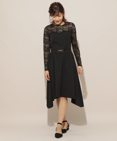 apres jour（アプレジュール）の「【PARTY】レース切り替えワンピース【ZOZOTOWN限定アイテム】（ワンピース・レディース・ブラック/パープル・フリー）」の13枚目の写真