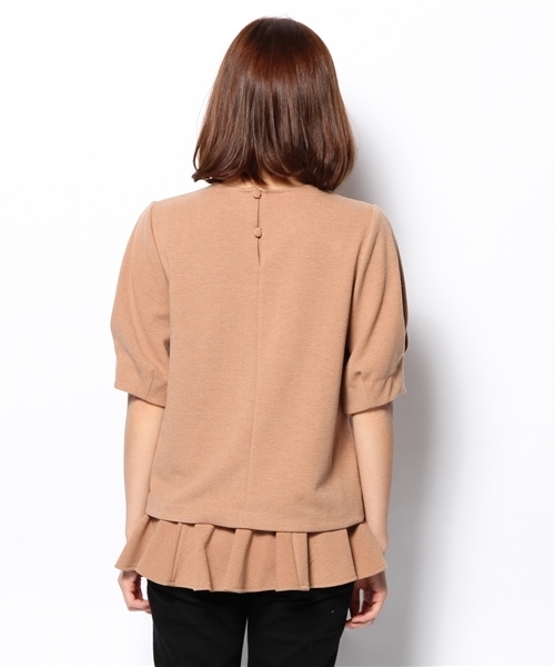 NANO universe（ナノユニバース）の「ラッフルポンチプルオーバー（Tシャツ/カットソー・レディース・ブラック/チャコール/ベージュ・FREE）」の6枚目の写真