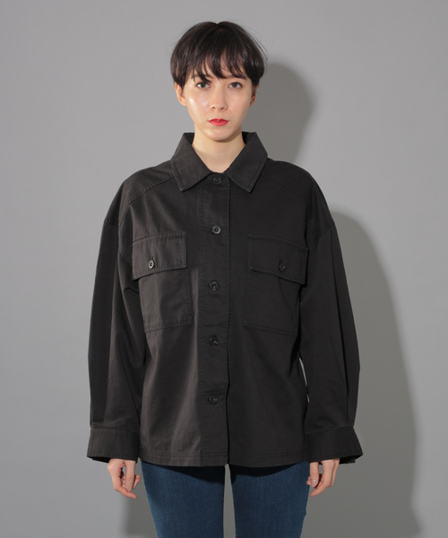 PAGEBOY(ページボーイ)の「【WEB限定アイテム】BIGミリタリージャケット(ミリタリージャケット・レディース・ブラック/カモフラージュ/カーキ・FREE)」の16枚目の写真