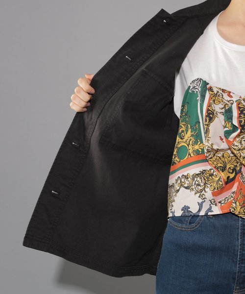 PAGEBOY(ページボーイ)の「【WEB限定アイテム】BIGミリタリージャケット(ミリタリージャケット・レディース・ブラック/カモフラージュ/カーキ・FREE)」の8枚目の写真