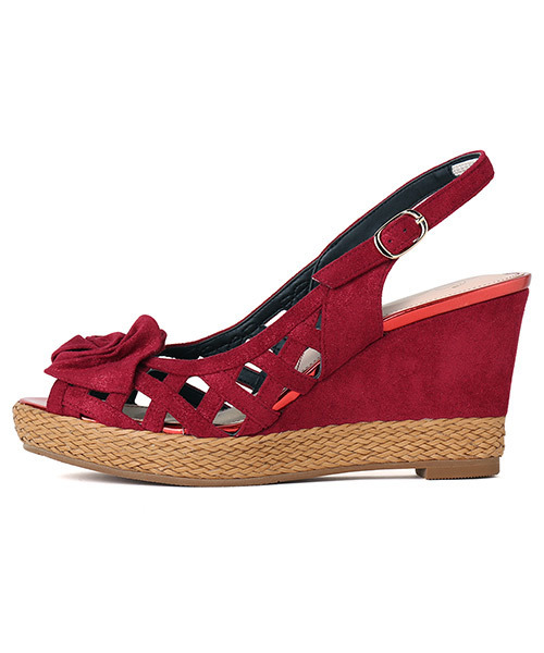 coca(ANDEX shoes product)(コカ)の「coca/コカ お花モチーフ バックストラップ ウェッジヒールサンダル 119015(サンダル・レディース・ベージュ/レッド/イエロー・22.5cm/23.5cm/24.5cm/23.0cm/24.0cm/22.0cm)」の18枚目の写真
