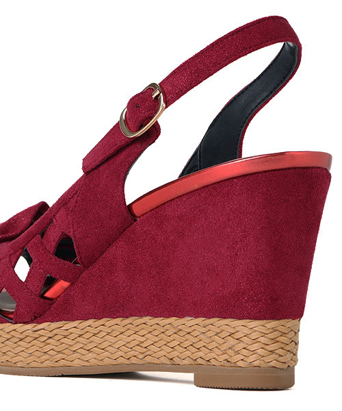 coca(ANDEX shoes product)(コカ)の「coca/コカ お花モチーフ バックストラップ ウェッジヒールサンダル 119015(サンダル・レディース・ベージュ/レッド/イエロー・22.5cm/23.5cm/24.5cm/23.0cm/24.0cm/22.0cm)」の20枚目の写真