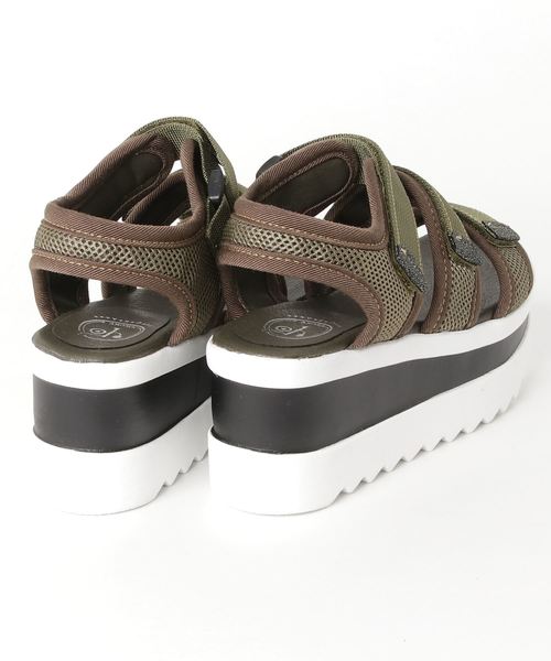 YOSUKE（ヨースケ）の「「YOSUKE/ヨースケ」厚底スポーティサンダル（サンダル・レディース・カーキ/ネイビー/レッド系その他/ブラック/グリーン系その他2・23/24/25/24.5/23.5）」の7枚目の写真