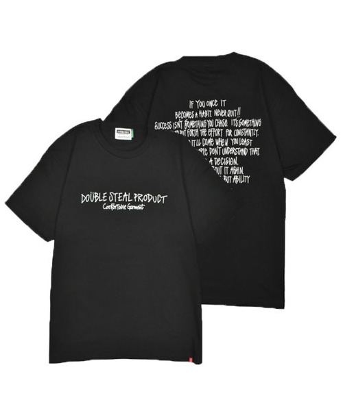 DOUBLE STEAL（ダブルスティール）の「Many Many LOGO Ｔシャツ（Tシャツ/カットソー・メンズ・ホワイト系その他/ホワイト×ブラック/ブラック系その他/ブラック×ホワイト/ブルー系その他・MEDIUM/LARGE/X-LARGE/XX-LARGE）」の3枚目の写真