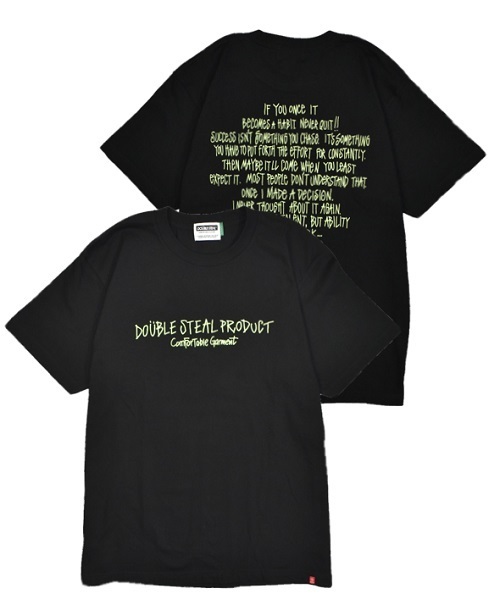 DOUBLE STEAL（ダブルスティール）の「Many Many LOGO Ｔシャツ（Tシャツ/カットソー・メンズ・ホワイト系その他/ホワイト×ブラック/ブラック系その他/ブラック×ホワイト/ブルー系その他・MEDIUM/LARGE/X-LARGE/XX-LARGE）」の4枚目の写真