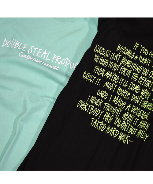 DOUBLE STEAL（ダブルスティール）の「Many Many LOGO Ｔシャツ（Tシャツ/カットソー・メンズ・ホワイト系その他/ホワイト×ブラック/ブラック系その他/ブラック×ホワイト/ブルー系その他・MEDIUM/LARGE/X-LARGE/XX-LARGE）」の9枚目の写真