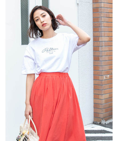 fifth(フィフス)の「ロゴTシャツ(Tシャツ/カットソー・レディース・ホワイト/ブラック・MEDIUM)」の3枚目の写真