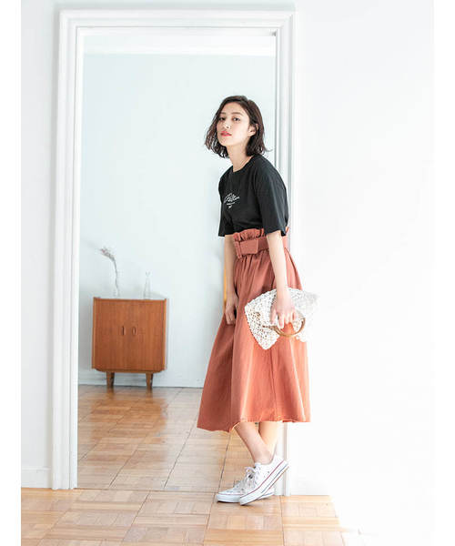 fifth(フィフス)の「ロゴTシャツ(Tシャツ/カットソー・レディース・ホワイト/ブラック・MEDIUM)」の5枚目の写真